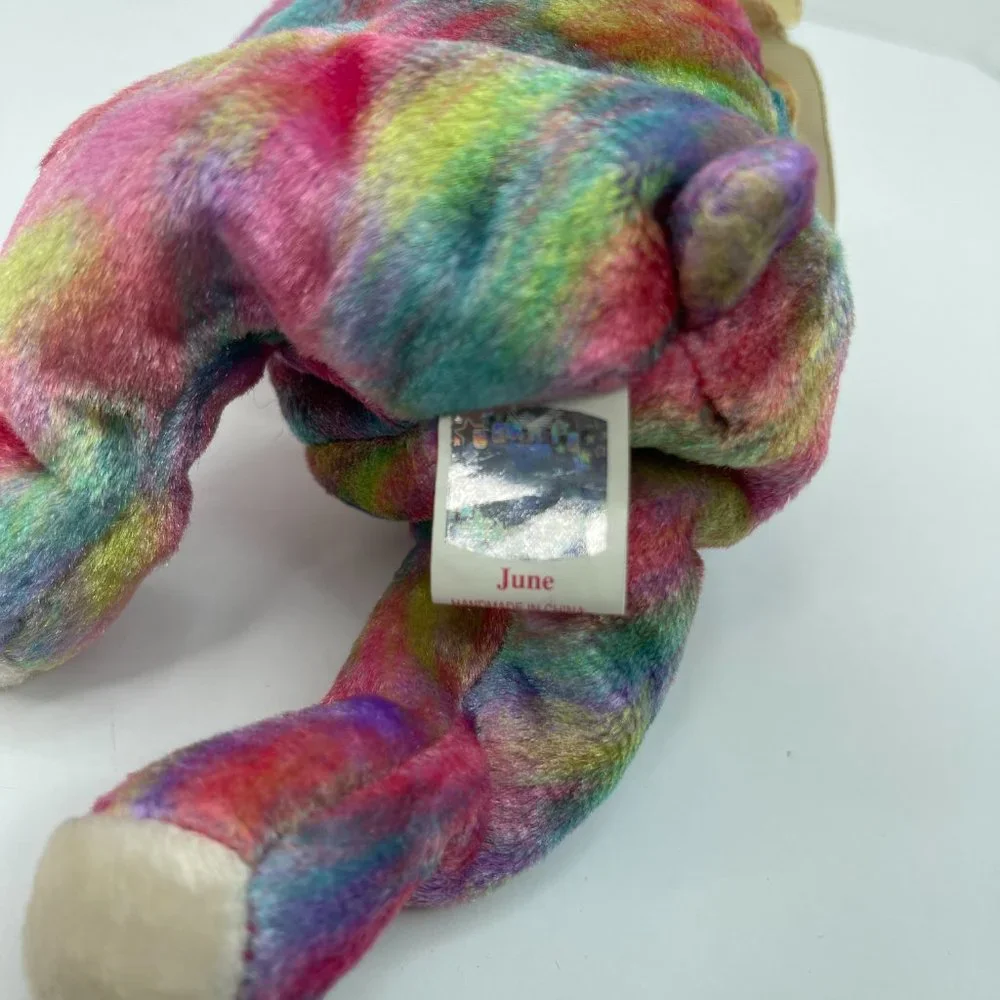 TY Beanie Baby - JUNE the Birthday Bear (7.5 inch) -Stuffed Animal No Tag